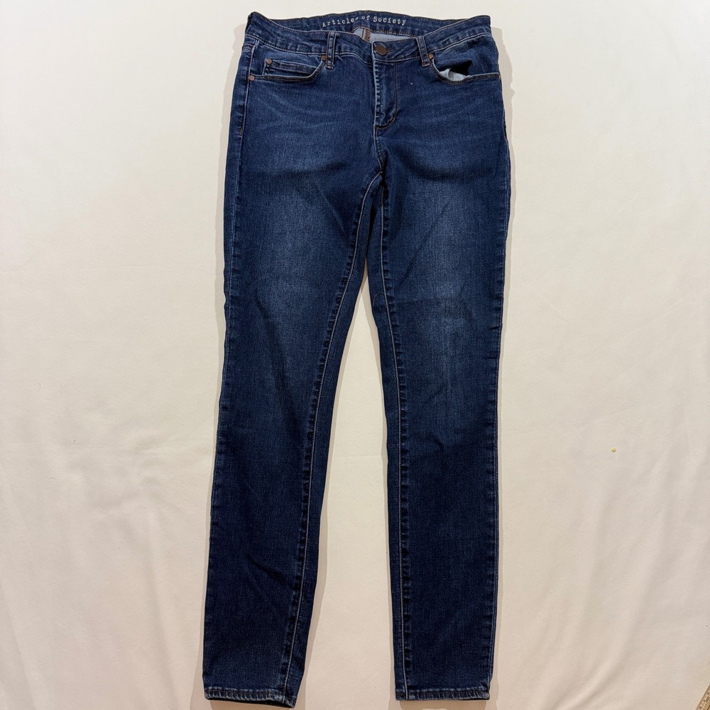 Articles of Society Sarah Skinny Jeans Women 28 Blue Sacramento Dark Wash Denim